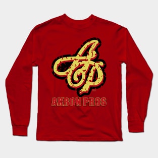 Vintage Akron Pros (Red & Gold) Long Sleeve T-Shirt